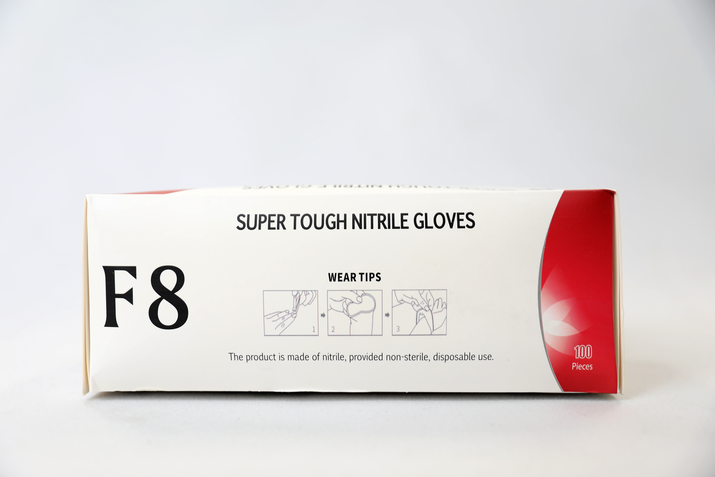 F8 Super Tough Nitrile Disposable Gloves Black (F8STN)