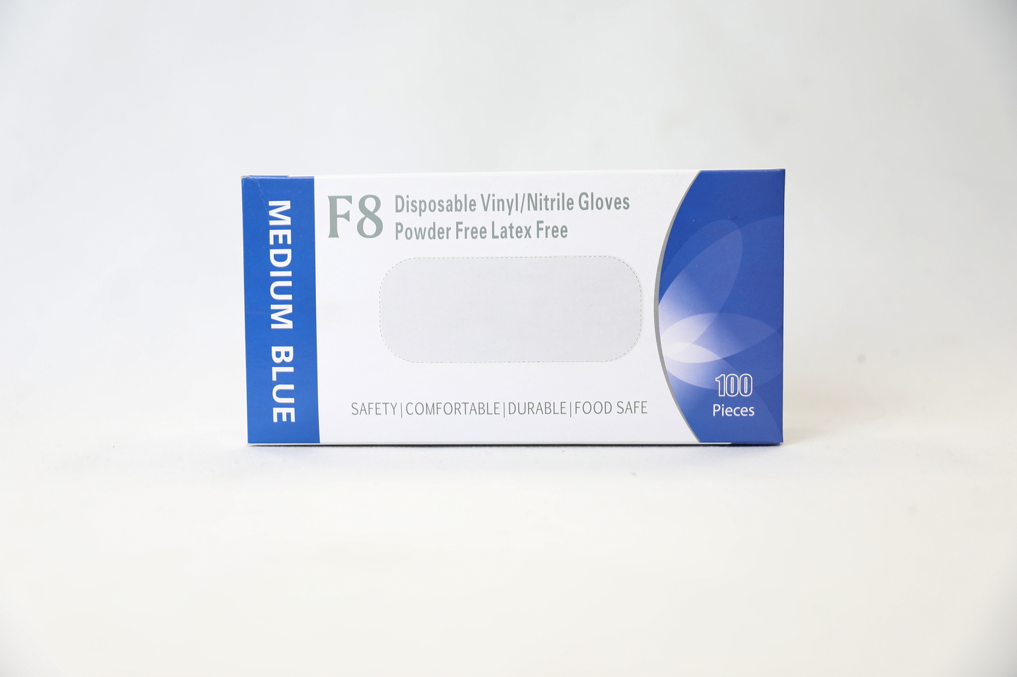 F8 Vinyl/Nitrile PF Disposable Gloves Blue (F8VN)