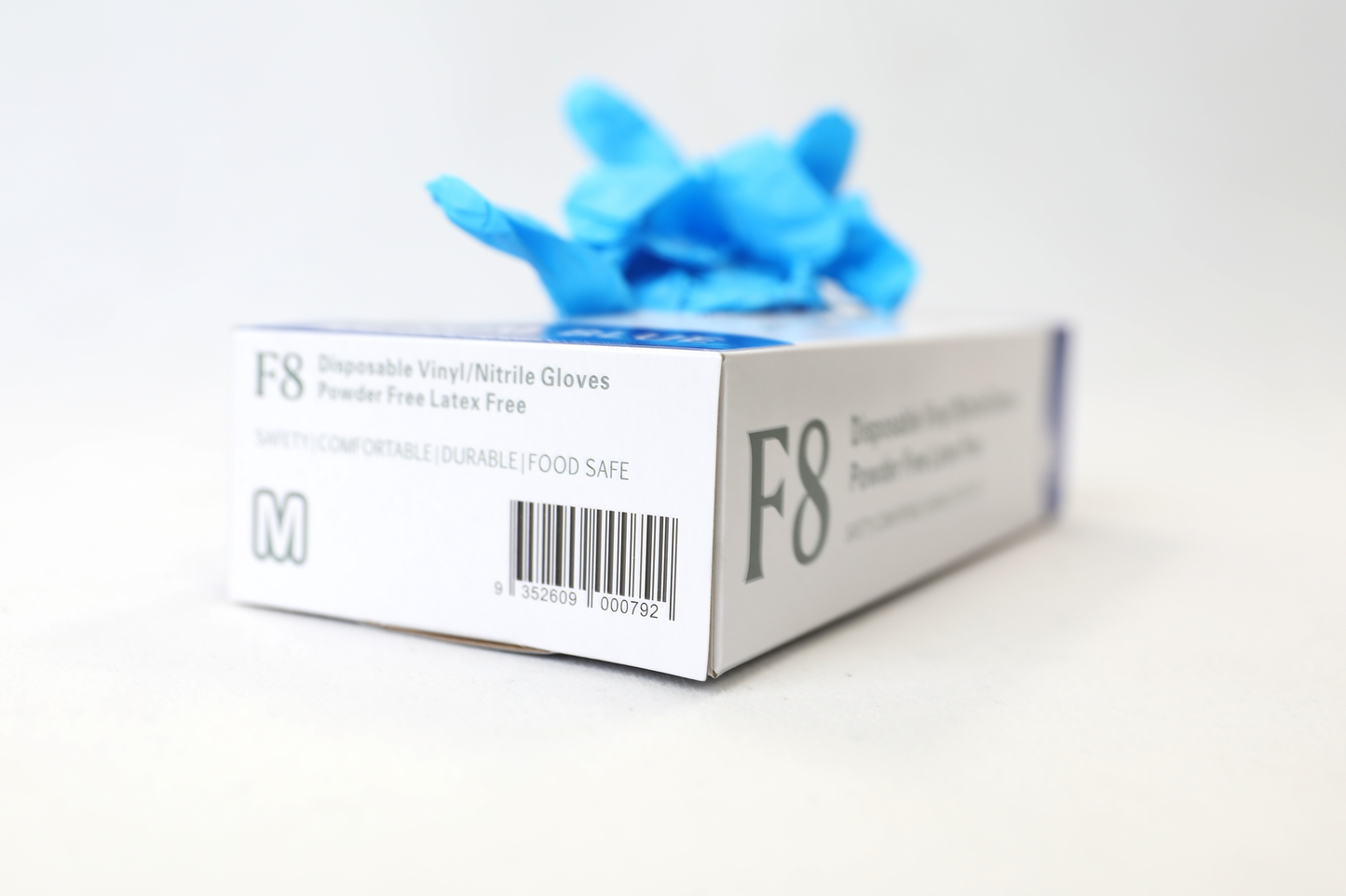 F8 Vinyl/Nitrile PF Disposable Gloves Blue (F8VN)