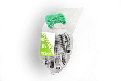 Maxisafe Knitted Poly/Cotton Glove with Polka Dot Palm (MAXGKP)