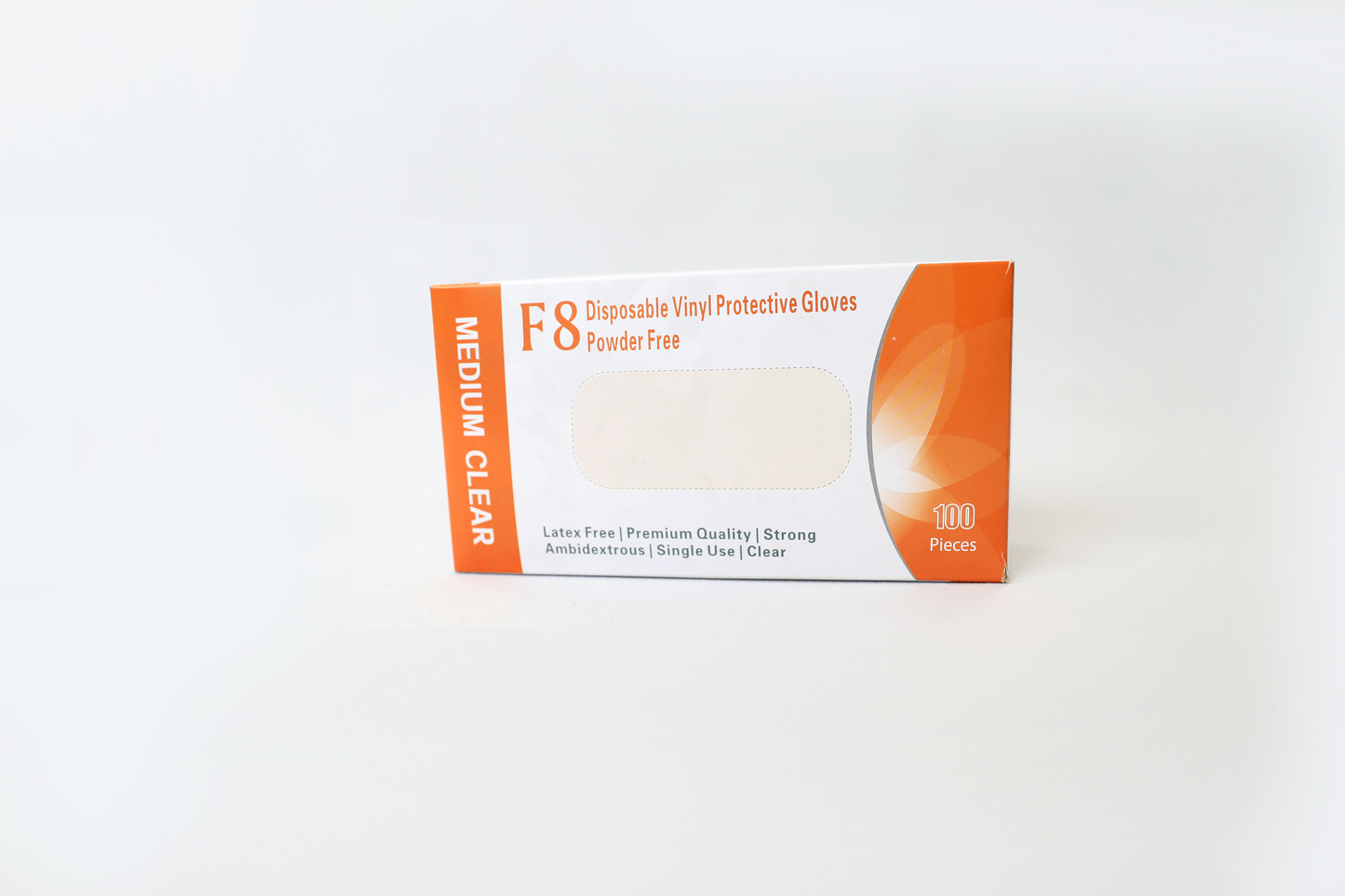 F8 Clear Vinyl Disposable Gloves Clear (F8CV)