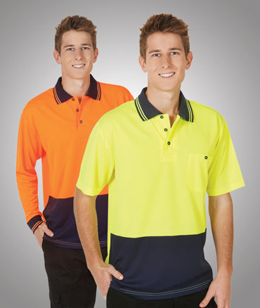 Blue Whale Light Weight Hi Vis Cooldry Polo S/S - Workwear - Shirts & Jumpers - Best Buy Trade Supplies Direct to Trade