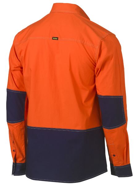 Bisley FLX & Move Hi Vis Two Tone Utility Shirt Long Sleeve (BISBS6177)