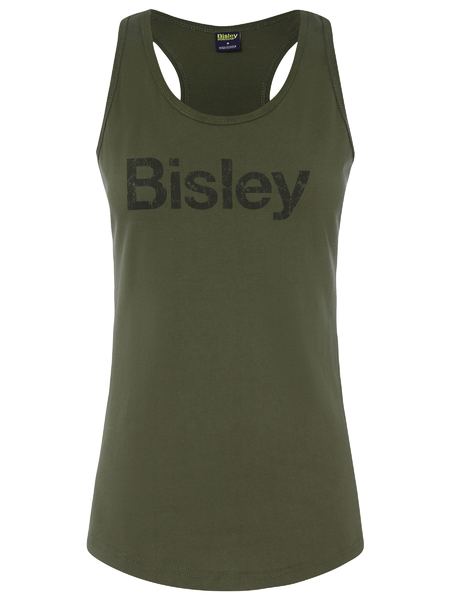 Bisley Ladies Cotton Logo Singlet (BISBKSL063)