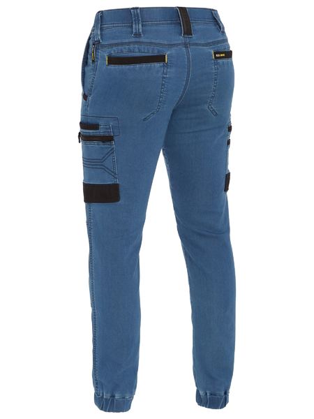 Bisley FLX & Move Stretch Denim Cargo Cuffed Pants (BISBPC6335)