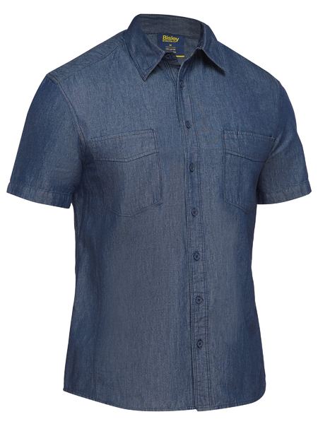 Bisley Denim Work Shirt Short Sleeve (BISBS1602)