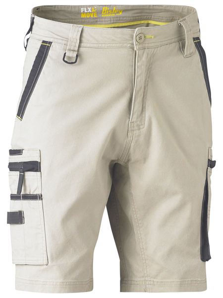 Bisley FLX & Move Stretch Utility Zip Cargo Short (BISBSHC1330)