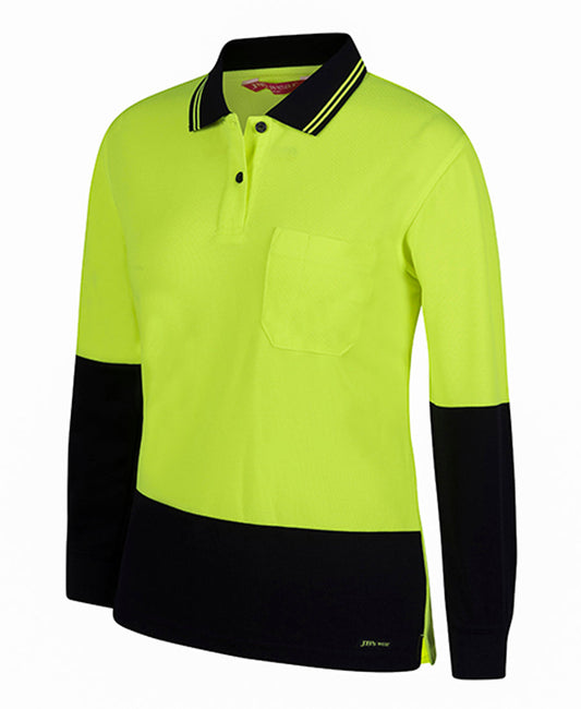 JB's Ladies Hi Vis Comfort Polo Long Sleeve (JBS6LHCL)