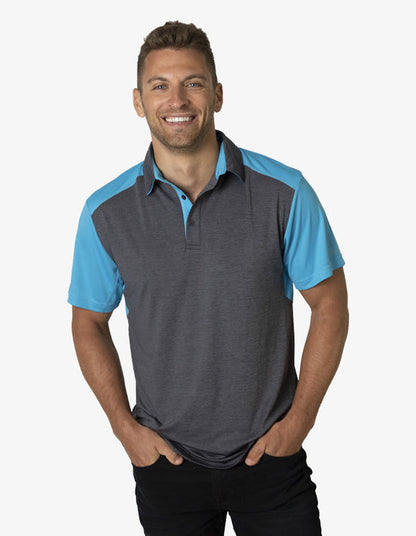 Black Kanvas Soft Touch Shoulder Panel Polo