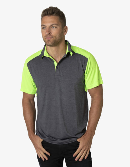 Black Kanvas Soft Touch Shoulder Panel Polo