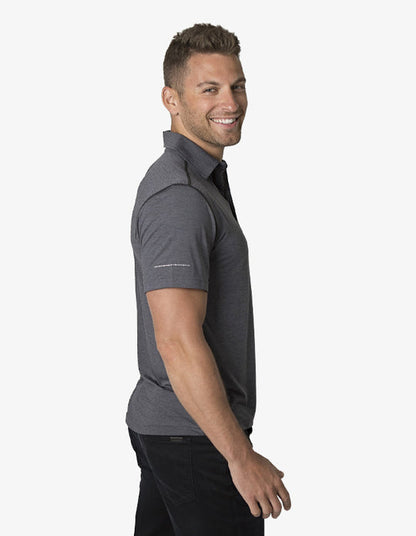 Black Kanvas Soft Touch Fabric Polo