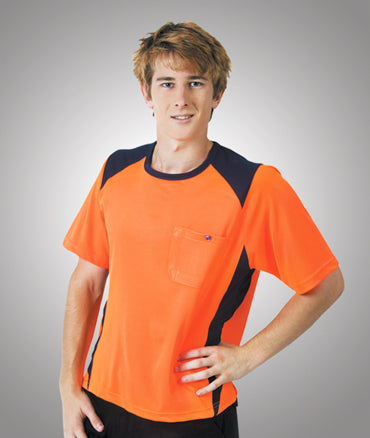 Blue Whale Cooldry Hi Vis Side Panel  T-Shirt Orange - Workwear - Shirts & Jumpers - Best Buy Trade Supplies Direct to Trade